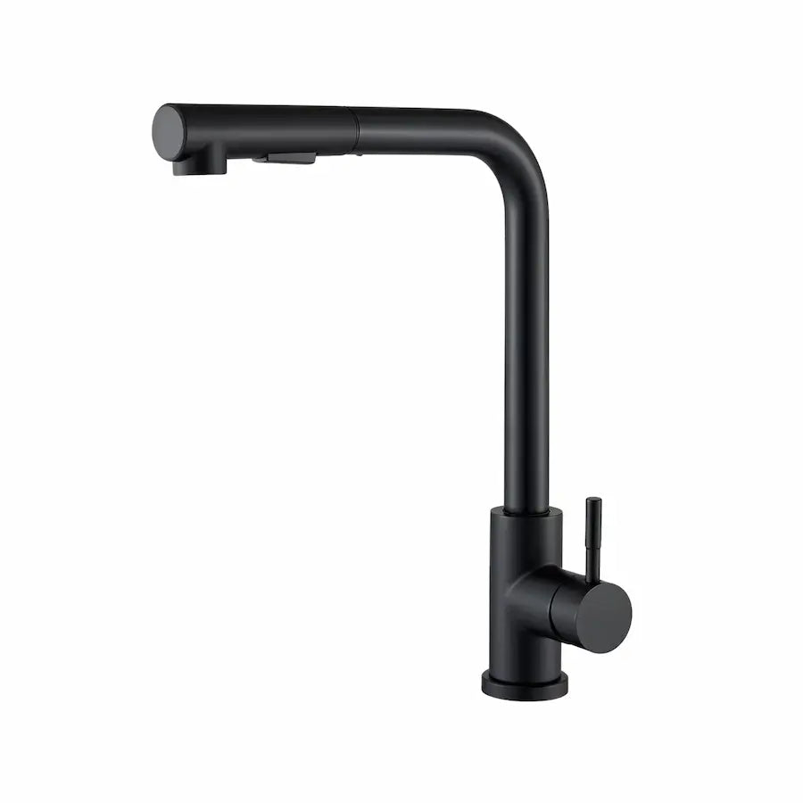 Robinet de Cuisine au Design Contemporain avec Douchette couleur noir