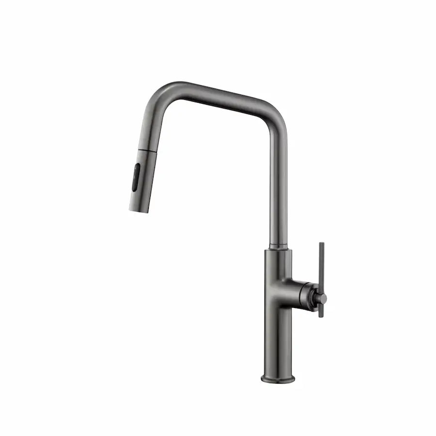 Robinet de Cuisine avec Douchette au Design Contemporain couleur gris